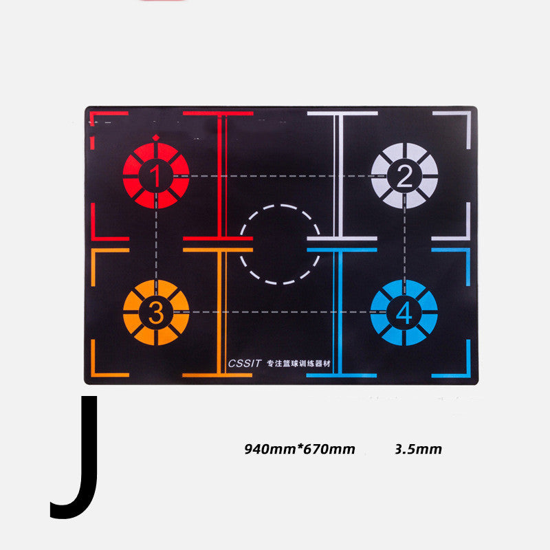 Basketball Footstep Mat Blanket Training Pace Ball Control Dribble (37x26.5 in)