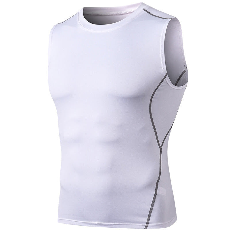 Men's Fitness Vest Is Highly Elastic Tight Moisture Absorbing And Sweat Wicking