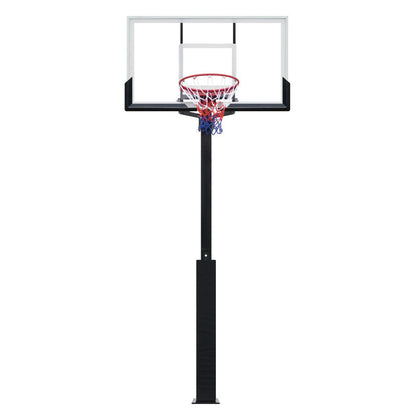 PJ Pro Outdoor Leisure Buried Hand-operated Height Basketball Stand