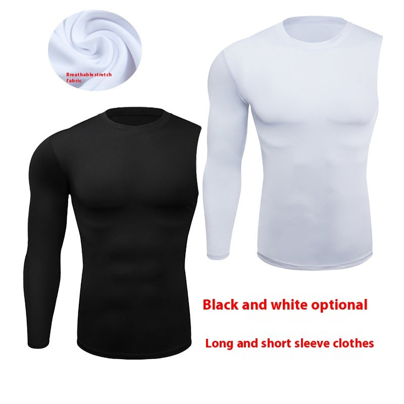Men Compression Basketball Tops Casual Gym Quick Dry Sport Shirt