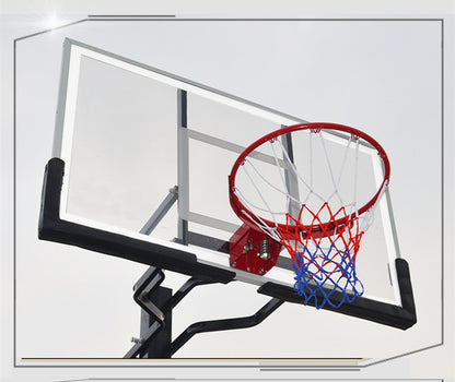 PJ Pro Outdoor Leisure Buried Hand-operated Height Basketball Stand