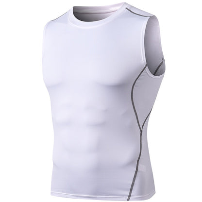 Men's Fitness Vest Is Highly Elastic Tight Moisture Absorbing And Sweat Wicking