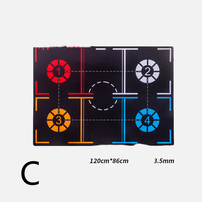 Basketball Footstep Mat Blanket Training Pace Ball Control Dribble (37x26.5 in)