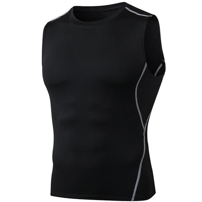 Men's Fitness Vest Is Highly Elastic Tight Moisture Absorbing And Sweat Wicking