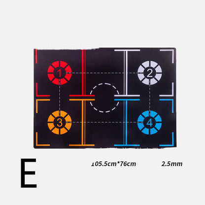 Basketball Footstep Mat Blanket Training Pace Ball Control Dribble (37x26.5 in)