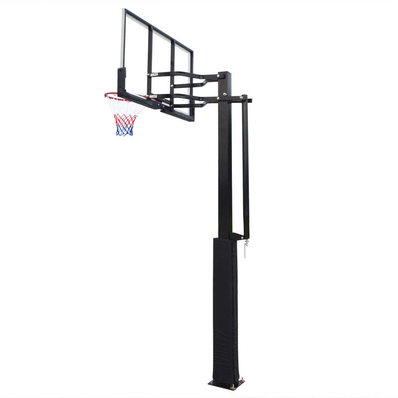 PJ Pro Outdoor Leisure Buried Hand-operated Height Basketball Stand