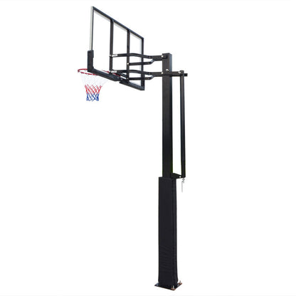 PJ Pro Outdoor Leisure Buried Hand-operated Height Basketball Stand