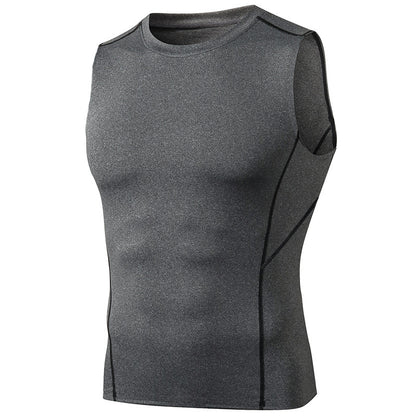 Men's Fitness Vest Is Highly Elastic Tight Moisture Absorbing And Sweat Wicking