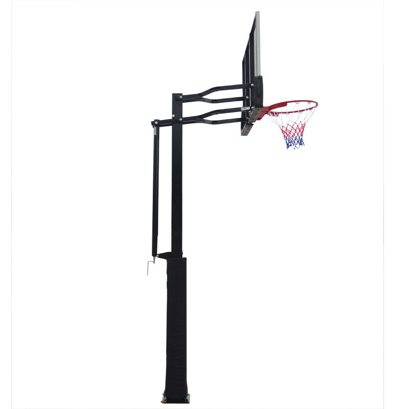 PJ Pro Outdoor Leisure Buried Hand-operated Height Basketball Stand
