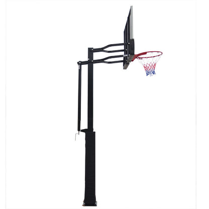 PJ Pro Outdoor Leisure Buried Hand-operated Height Basketball Stand