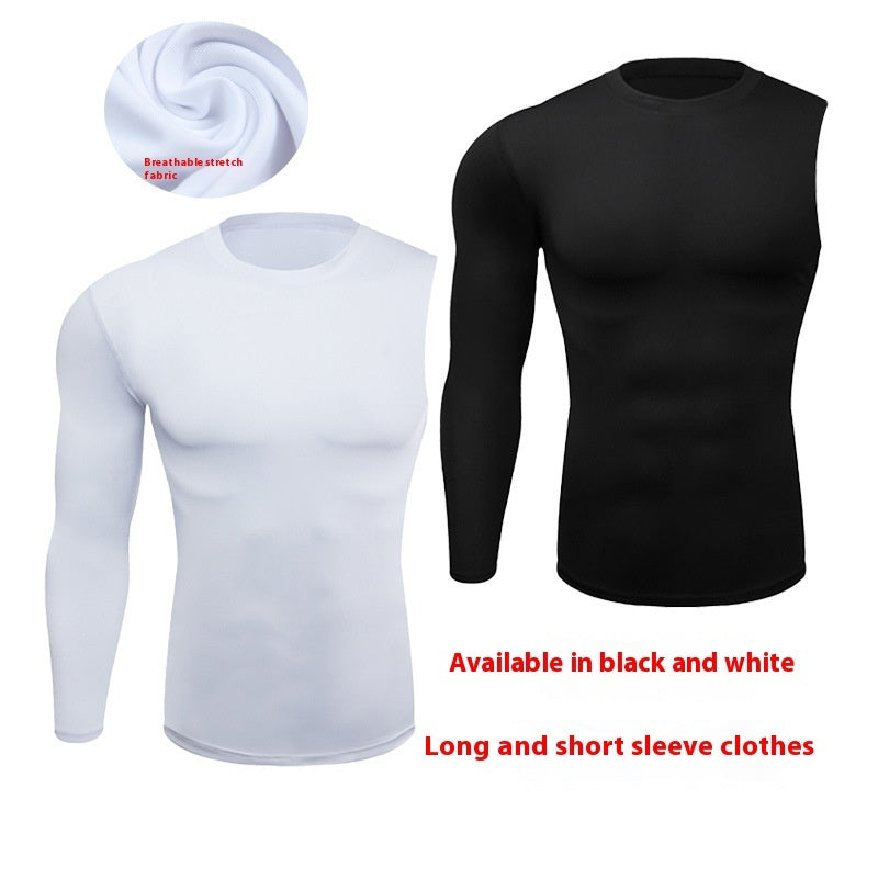 Men Compression Basketball Tops Casual Gym Quick Dry Sport Shirt