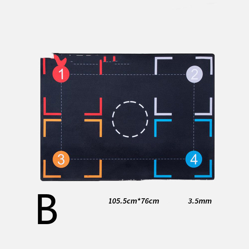 Basketball Footstep Mat Blanket Training Pace Ball Control Dribble (37x26.5 in)