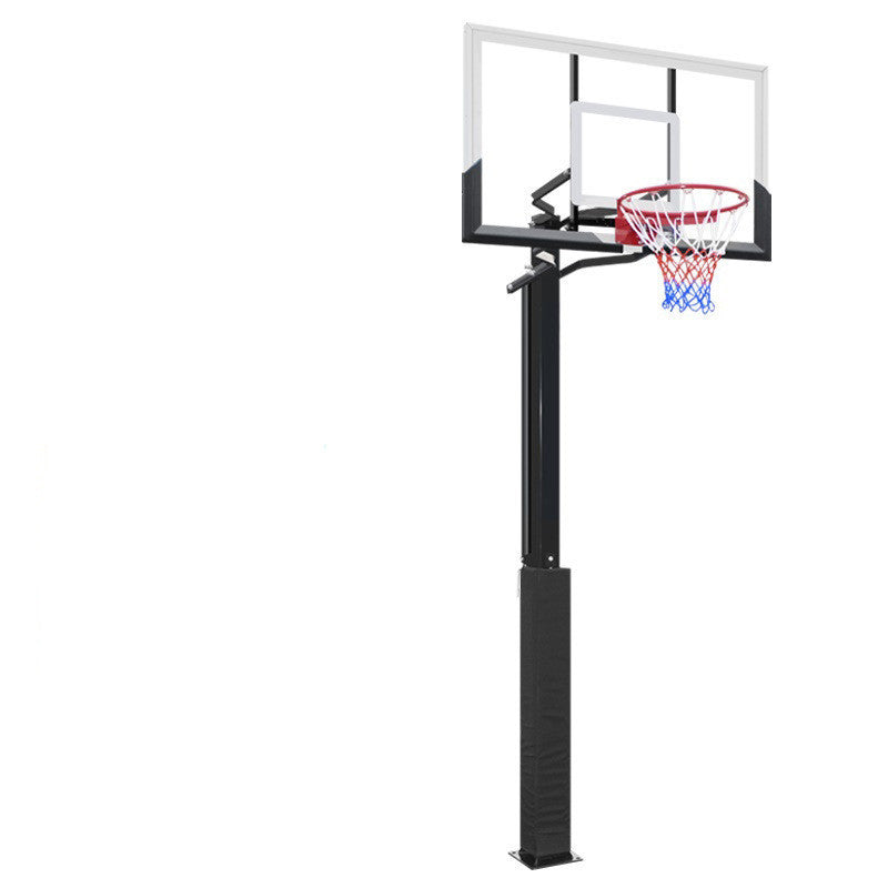 PJ Pro Outdoor Leisure Buried Hand-operated Height Basketball Stand