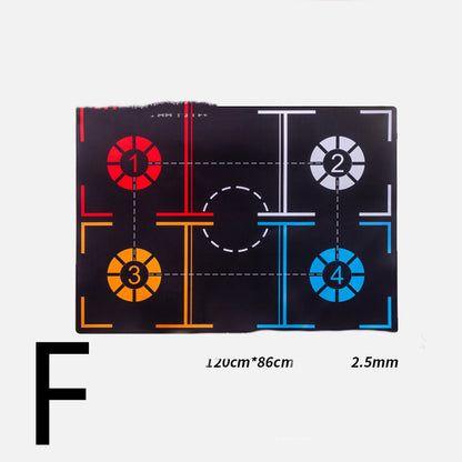 Basketball Footstep Mat Blanket Training Pace Ball Control Dribble (37x26.5 in)